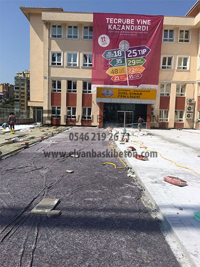 İstanbul Başakşehir Özel Çınar Fen Lisesi Baskı Beton Öncesi